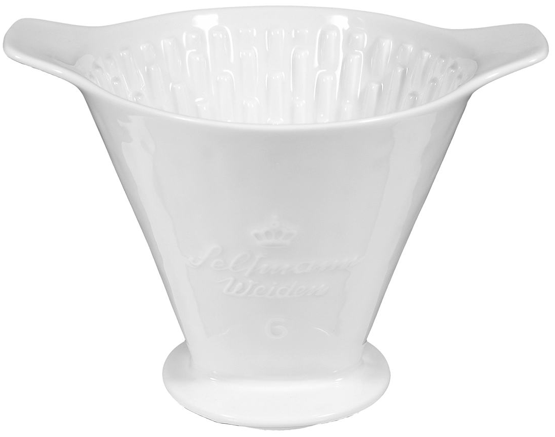 Seltmann Filter Nr. 6 -Lukullus- rund zeitlos - Dekor: 6 - weiss