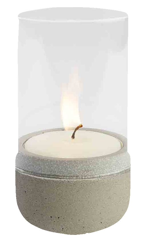 Windlicht -ELEMENT- Ø 7,5 cm, H: 13 cm