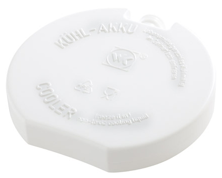 Kühlakku Ø 10,5 cm , Weiß