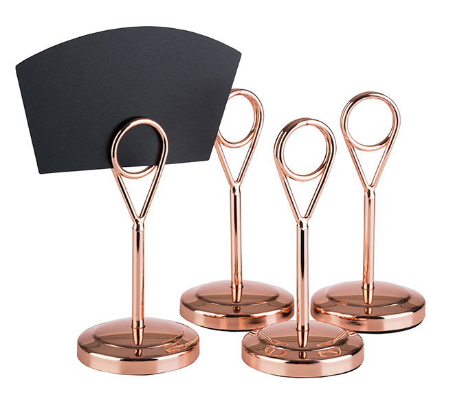 Kartenhalter, 4er Set Ø 5 cm, H: 10,5 cm