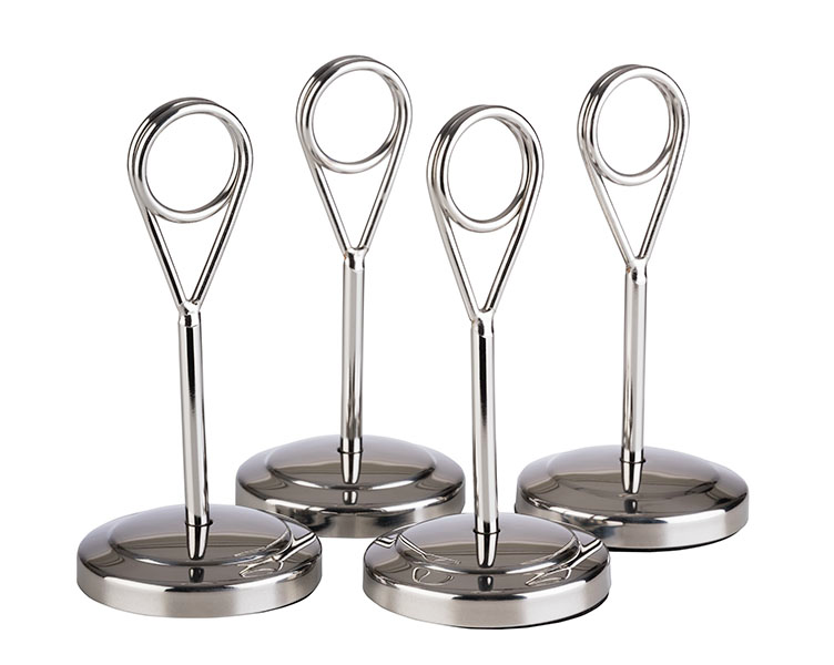 Kartenhalter, 4er Set Ø 5 cm, H: 10,5 cm