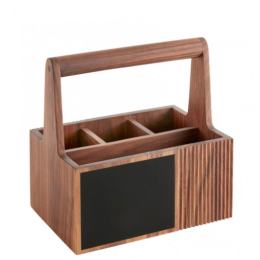 WMF Besteckbox mit Griff Holz (Walnuss) 15,4