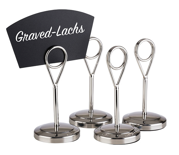 Kartenhalter, 4er Set Ø 5 cm, H: 10,5 cm