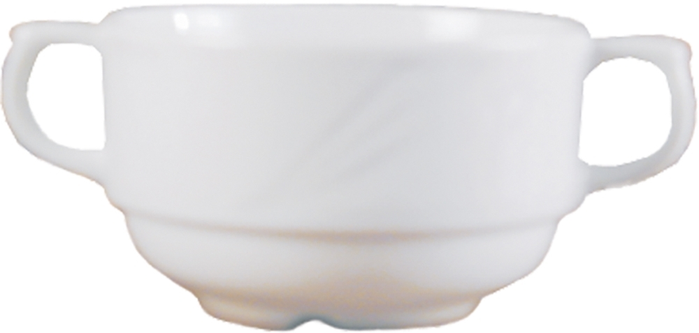 Arcadia White Suppentasse stapel. m.Hkl. 30cl *