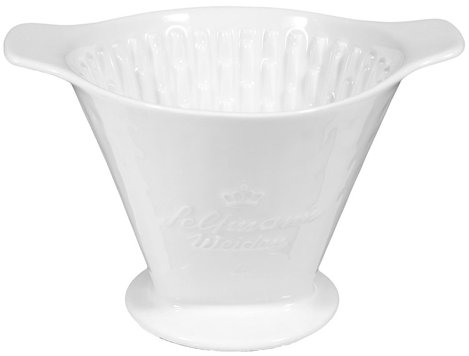 Seltmann Filter Nr. 4 -Lukullus- rund zeitlos - Dekor: 6 - weiss