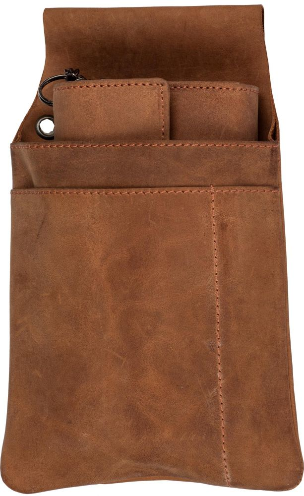 Kellnerbörse Büffelleder 17,5x10x4cm mit  Revolvertasche 2-tlg. Set