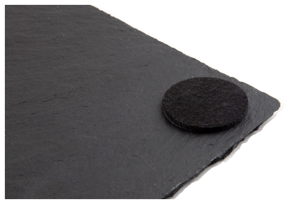 Naturschieferplatte 24 x 15 cm , Schwarz