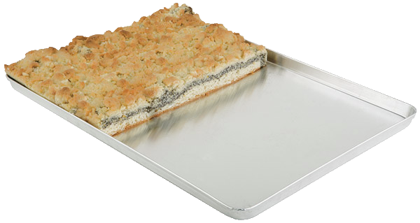 Ausstellblech / Thekenblech 40 x 25 cm, H: 2 cm , Edelstahl