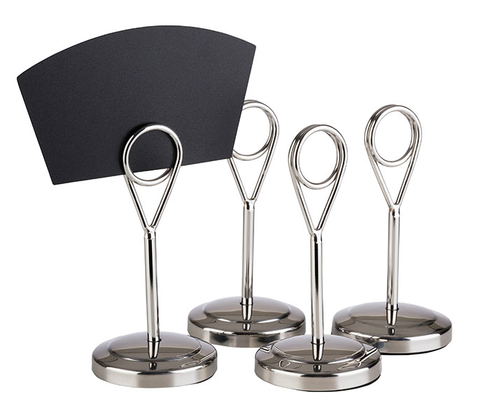 Kartenhalter, 4er Set Ø 5 cm, H: 10,5 cm