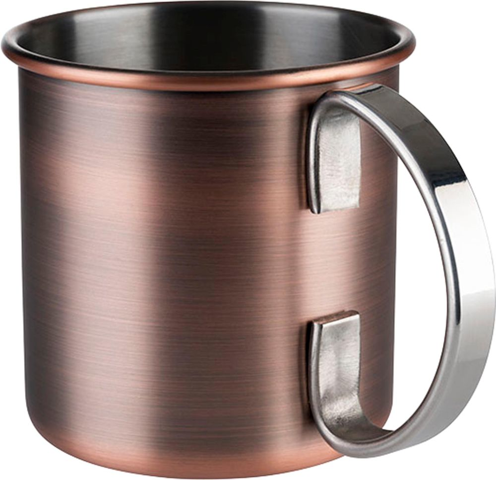 Becher "Moscow Mule" Edelstahl Antik-Kupferlook,  glatt, matt, Ø 9,0 cm, Höhe 9,0 cm, 0,45 L