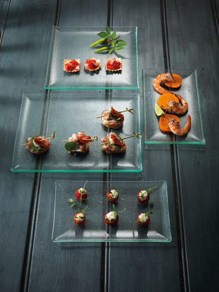 Steelite Platte rechteckig 265 x 160 mm Taste Glass