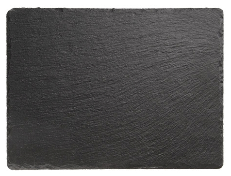 Naturschieferplatte 26,5 x 20,5 cm , Schwarz
