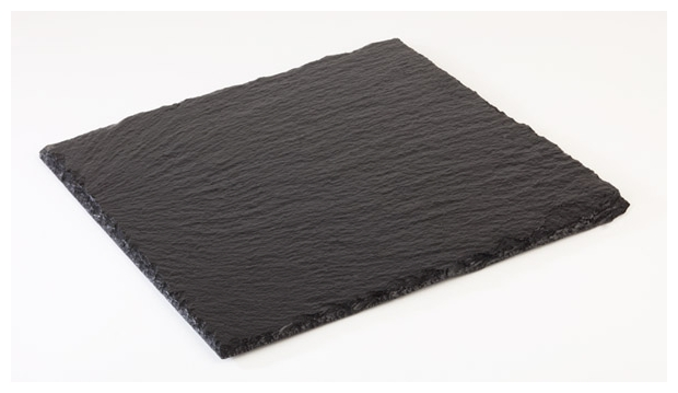 Naturschieferplatte 25 x 25 cm , Schwarz