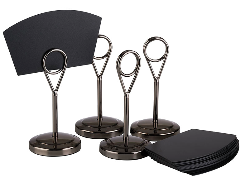 Kartenhalter, 4er Set Ø 5 cm, H: 10,5 cm