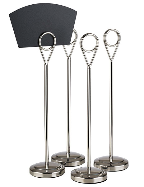 Kartenhalter, 4er Set Ø 5 cm, H: 20,5 cm