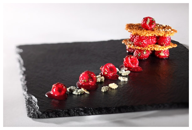 Naturschieferplatte 25 x 25 cm , Schwarz