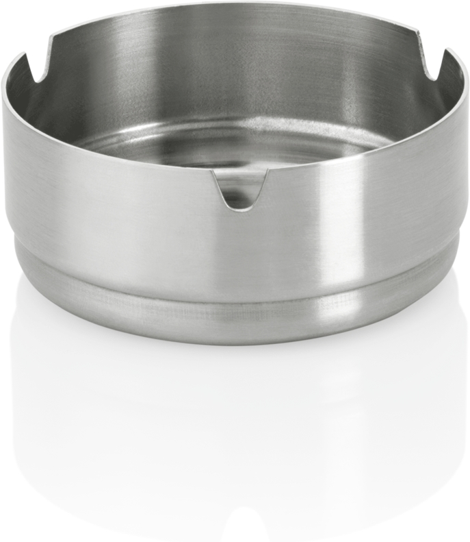 Aschenbecher, Ø 8 cm, Chromnickelstahl