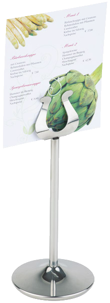 Bankettkartenständer Ø 7,5 cm, H: 29 cm , Edelstahl