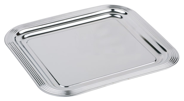 GN 2/3 Partyplatte -CLASSIC- 35,4 x 32,5 cm, Metall , Edelstahl