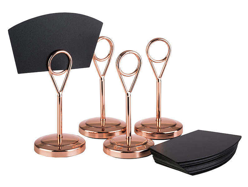 Kartenhalter, 4er Set Ø 5 cm, H: 10,5 cm